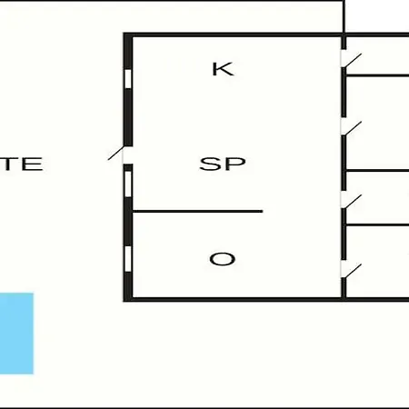 度假居 3 Person In V-by Traum 埃斯比约